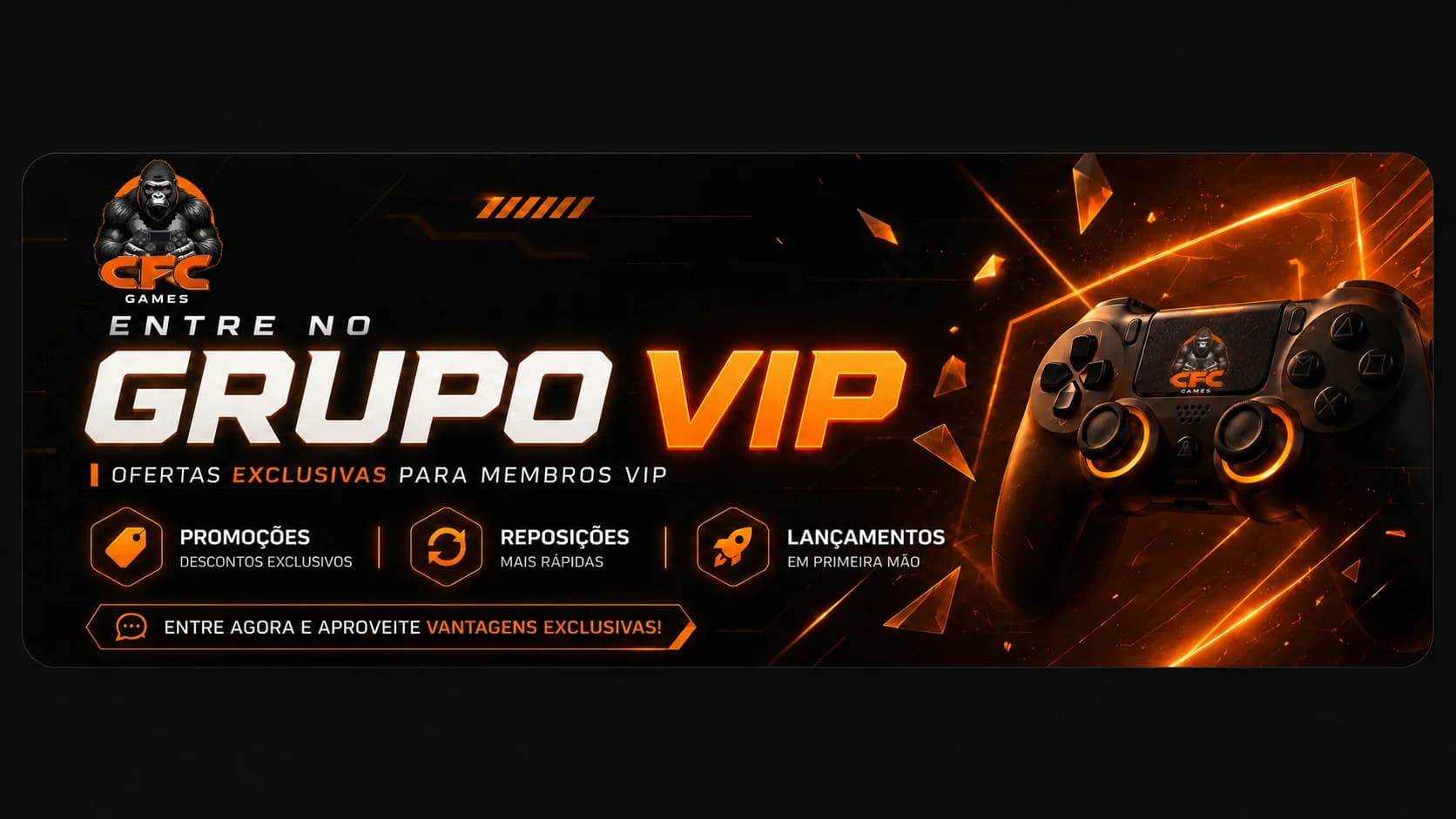 Entre no Grupo VIP CFC Games